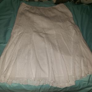 EUC Dress Barn long white skirt 2X